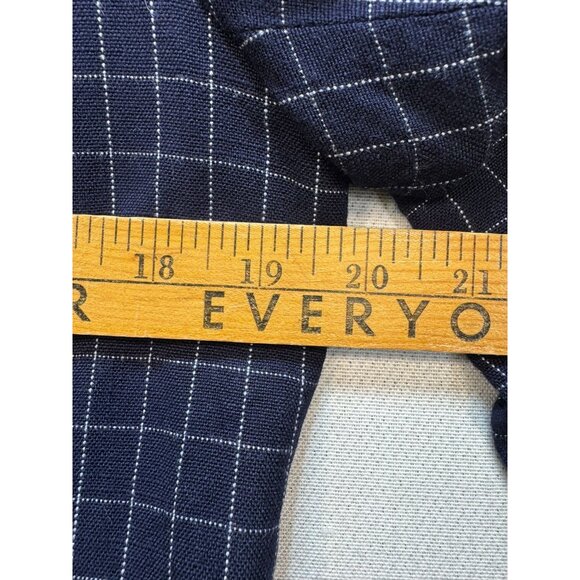 Pendleton  Womens Classic Blue Checkered Blazer Jacket Size 10 Made In USA - Picture 7 of 13